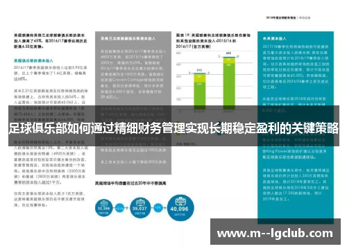 足球俱乐部如何通过精细财务管理实现长期稳定盈利的关键策略